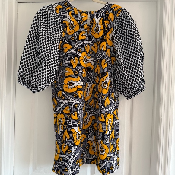 KIKI Clothing African Print Balloon Sleeve Dress Ethical Fashion Designer S - Picture 8 of 12